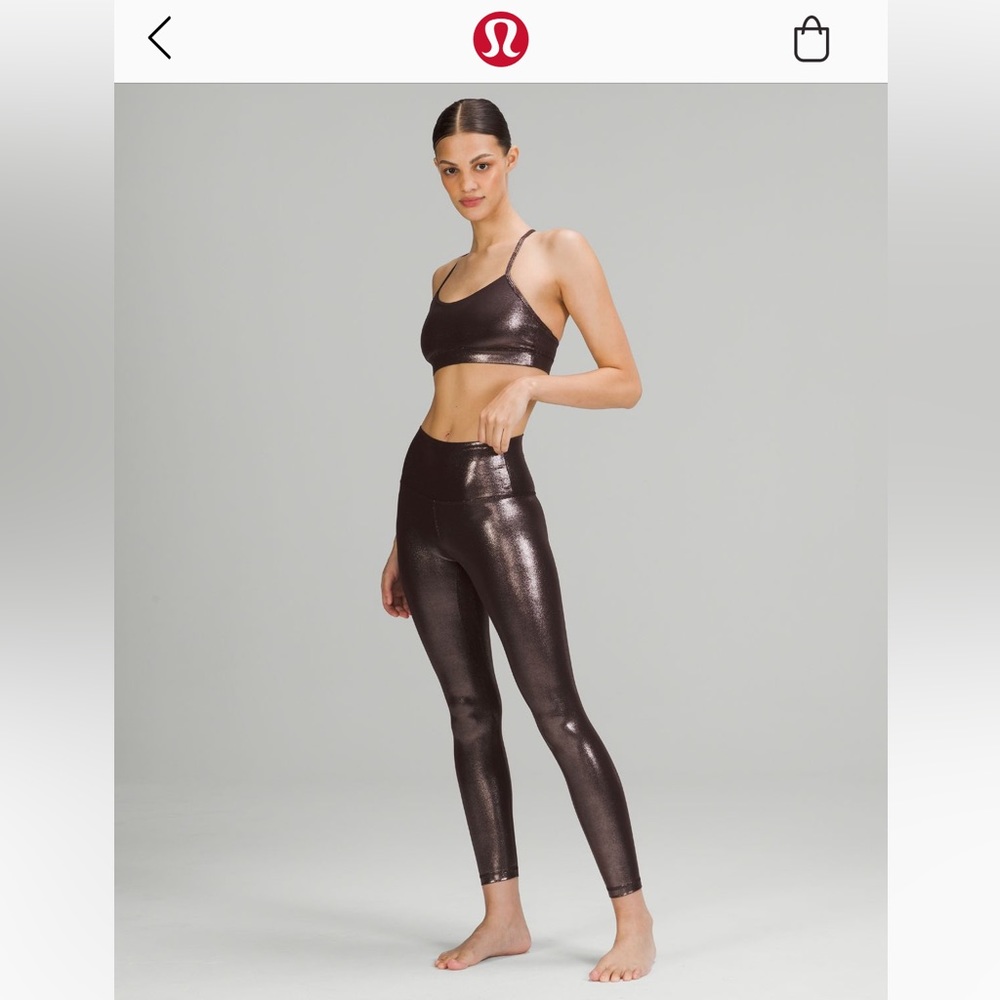 lululemon athletica Shimmering Black Leggings